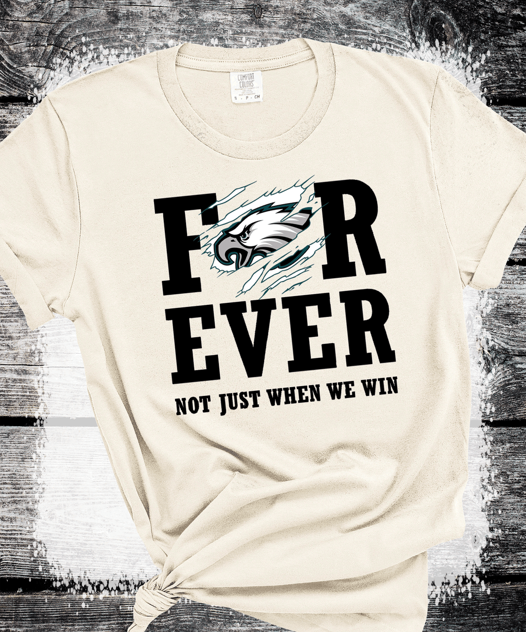 A Blessed Texas Mess Boutique Forever EAGLES not just when are winning Philadelphia Football Sweatshirt,… — main product shot