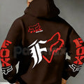 Pasimax Fox Racing Inspired Vintage Graphic Hoodie – Retro Motocross Lifestyle Pullover, MTB Streetwear, Unisex Action Sports