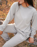 Elevated Faith Fruit of the Spirit Grey LS Unisex Tee — main product shot