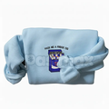 Pasimax Funny "Pass Me A Fridge of Blue Soda" Embroidered Sweatshirt – Humorous Quote Crewneck — main product shot