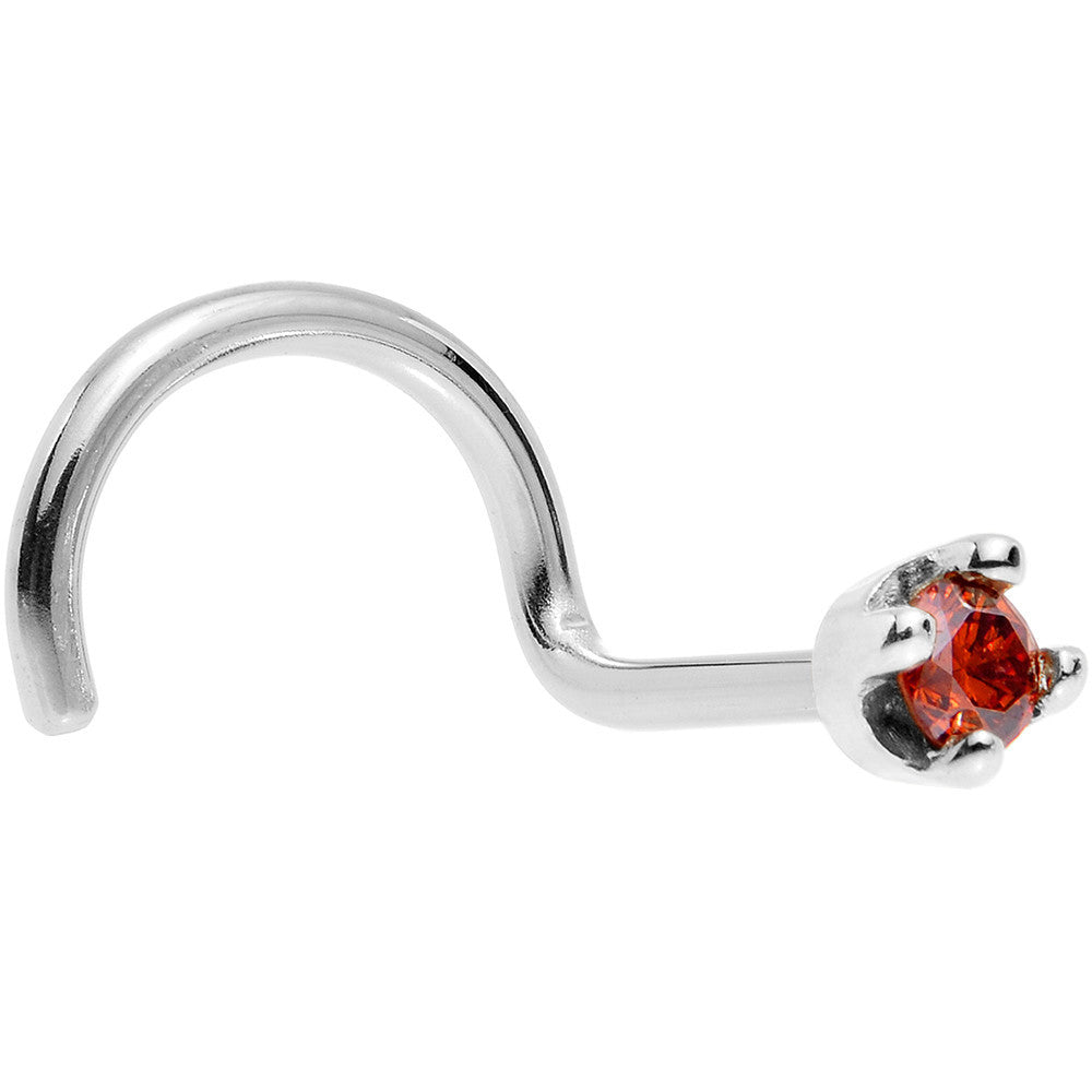 BodyCandy Solid 18K White Gold 1.5mm Genuine Red Diamond Nose Ring — packaging