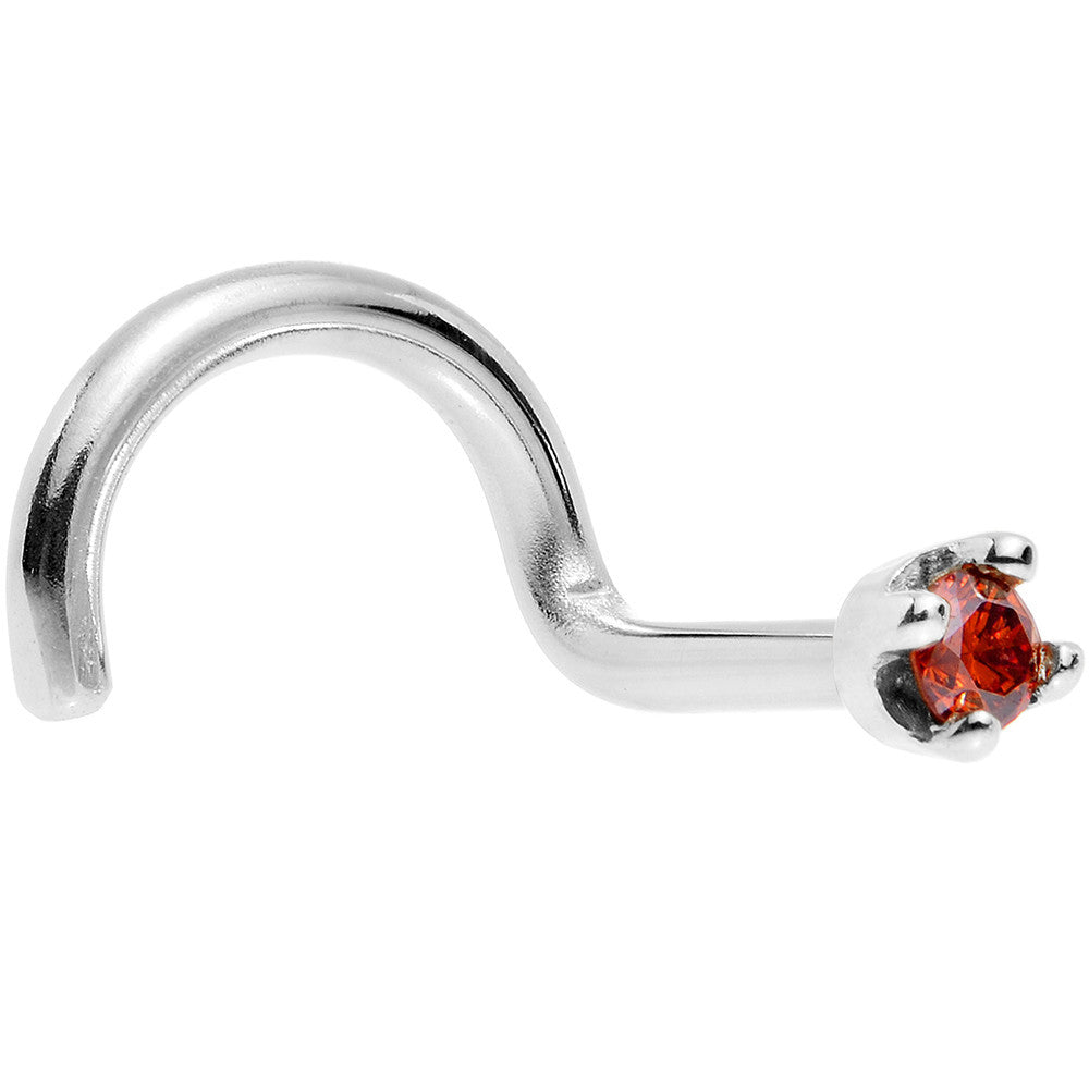 BodyCandy Solid 14K White Gold 1.5mm Genuine Red Diamond Nose Ring — lifestyle context