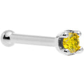 BodyCandy Solid 18K White Gold 1.5mm Genuine Yellow Diamond Nose Ring — comparison shot