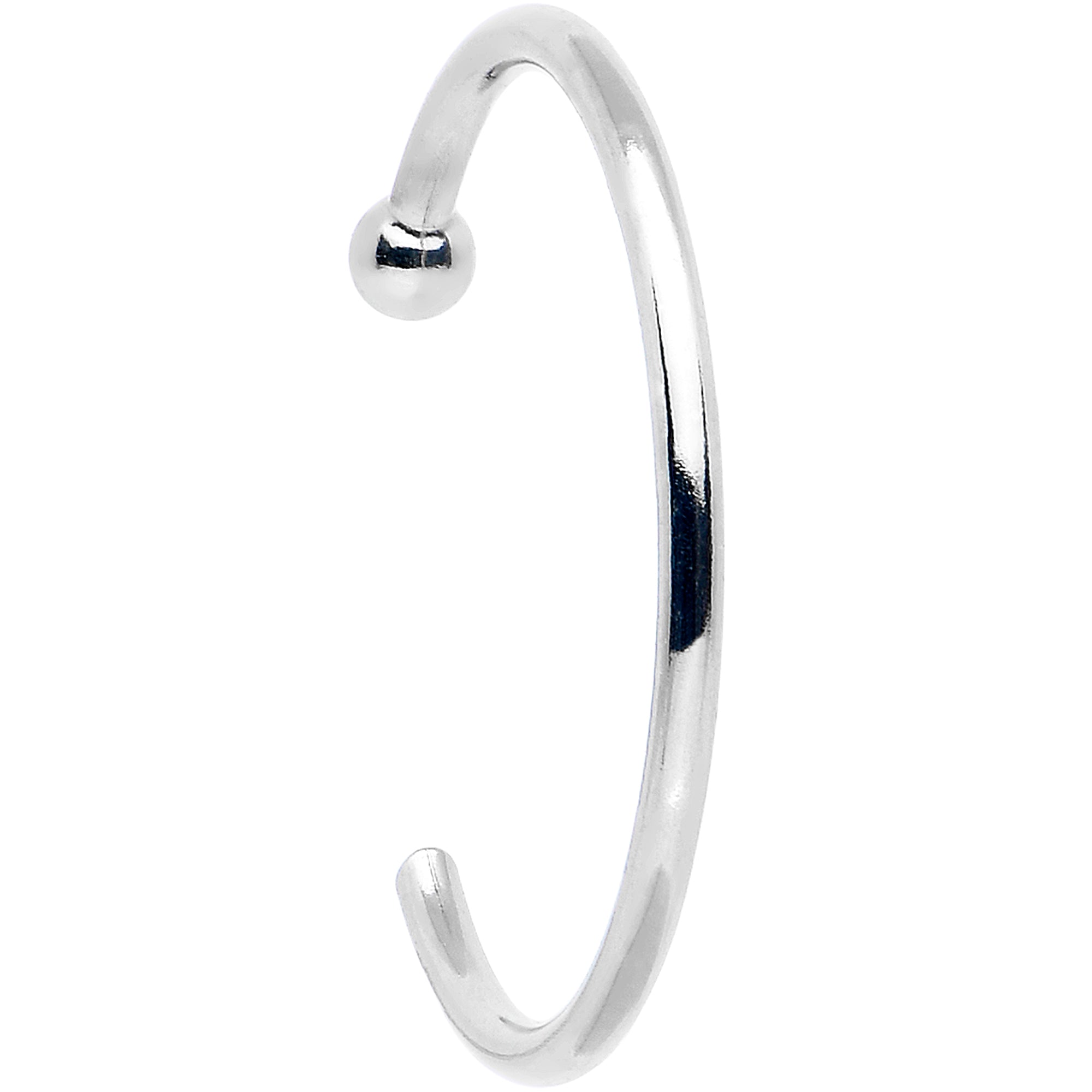 BodyCandy 20G 3/8 Solid 18K White Gold Nose Hoop — lifestyle context