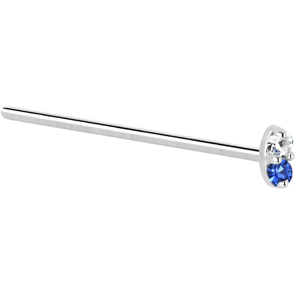 BodyCandy 14k White Gold 1.5mm Genuine Blue Sapphire Diamond Marquise Nose Ring — lifestyle context