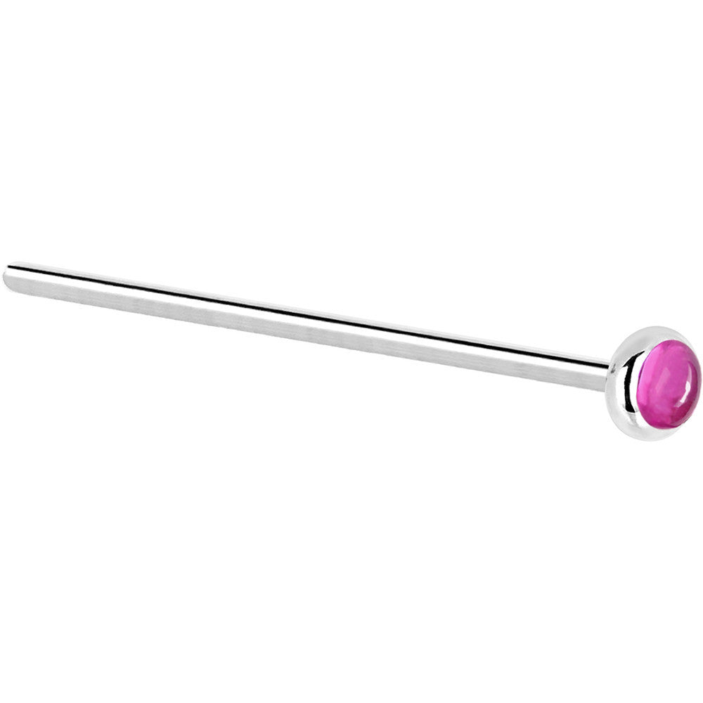 BodyCandy Solid 14K White Gold 2mm Pink Tourmaline Nose Ring — lifestyle context