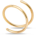 BodyCandy Double Hoop Nose 14k Yellow Gold Filled Spiral Nose Ring 20G 8mm Left — main product shot