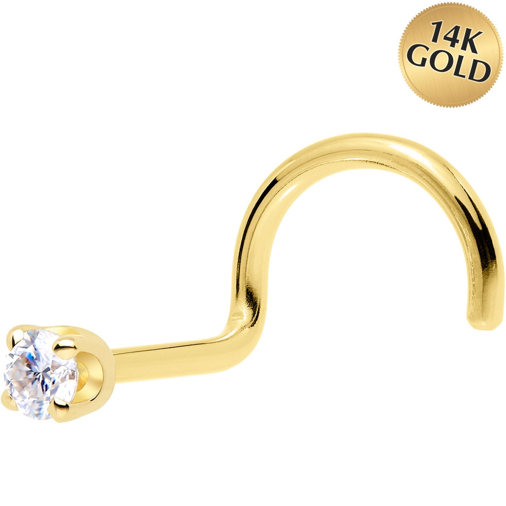 BodyCandy 14k Yellow Gold 2mm Lab Grown Diamond Nose Ring — lifestyle context