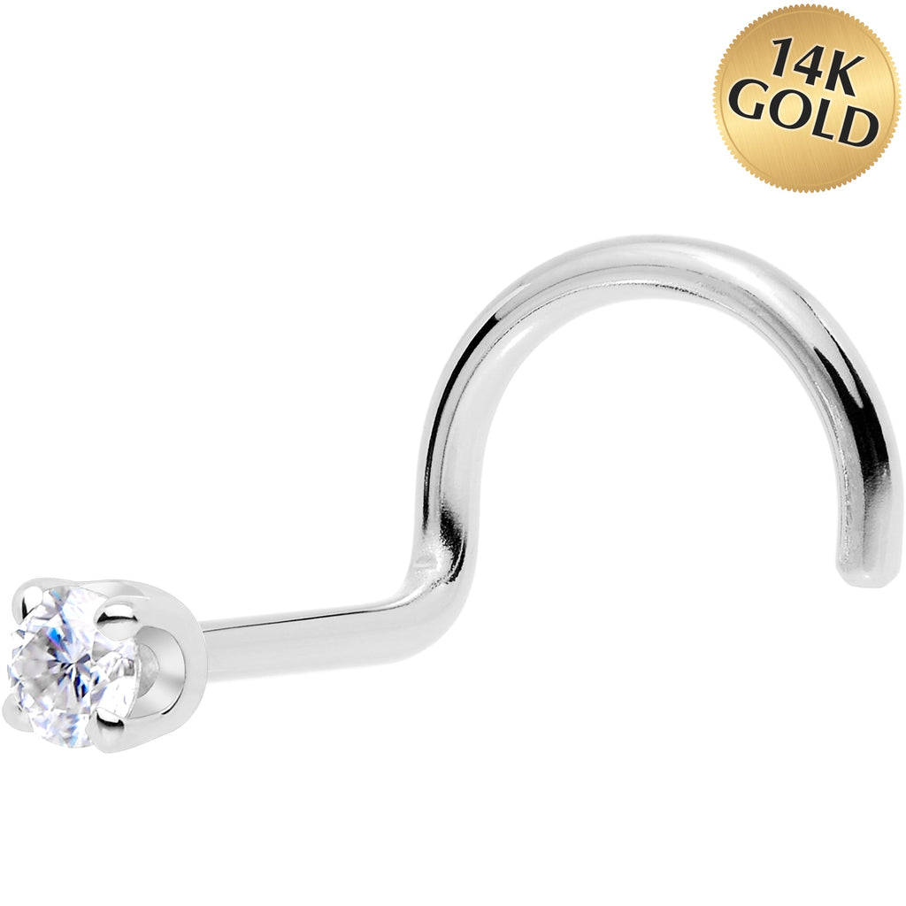 BodyCandy 14k White Gold 2mm Lab Grown Diamond Nose Ring — lifestyle context