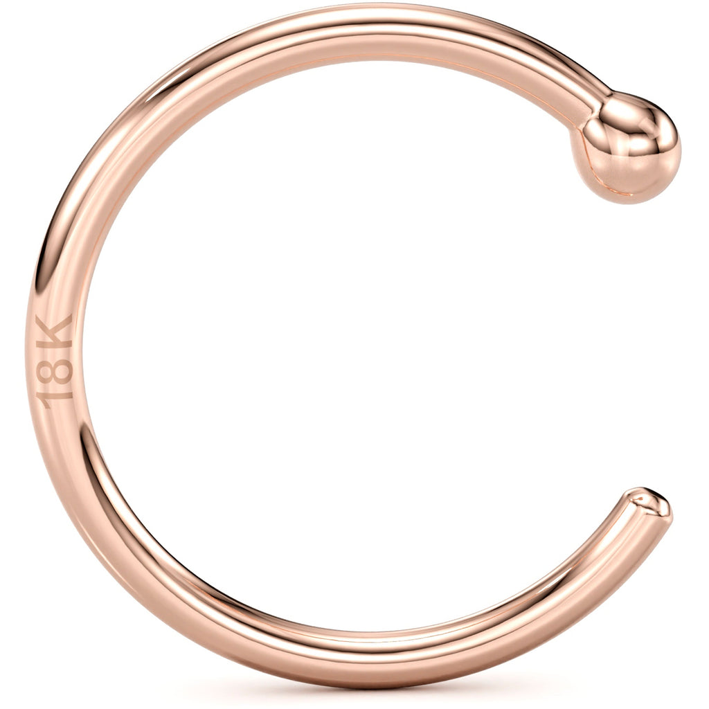BodyCandy 20G 3/8 Solid 18K Rose Gold Nose Hoop — packaging