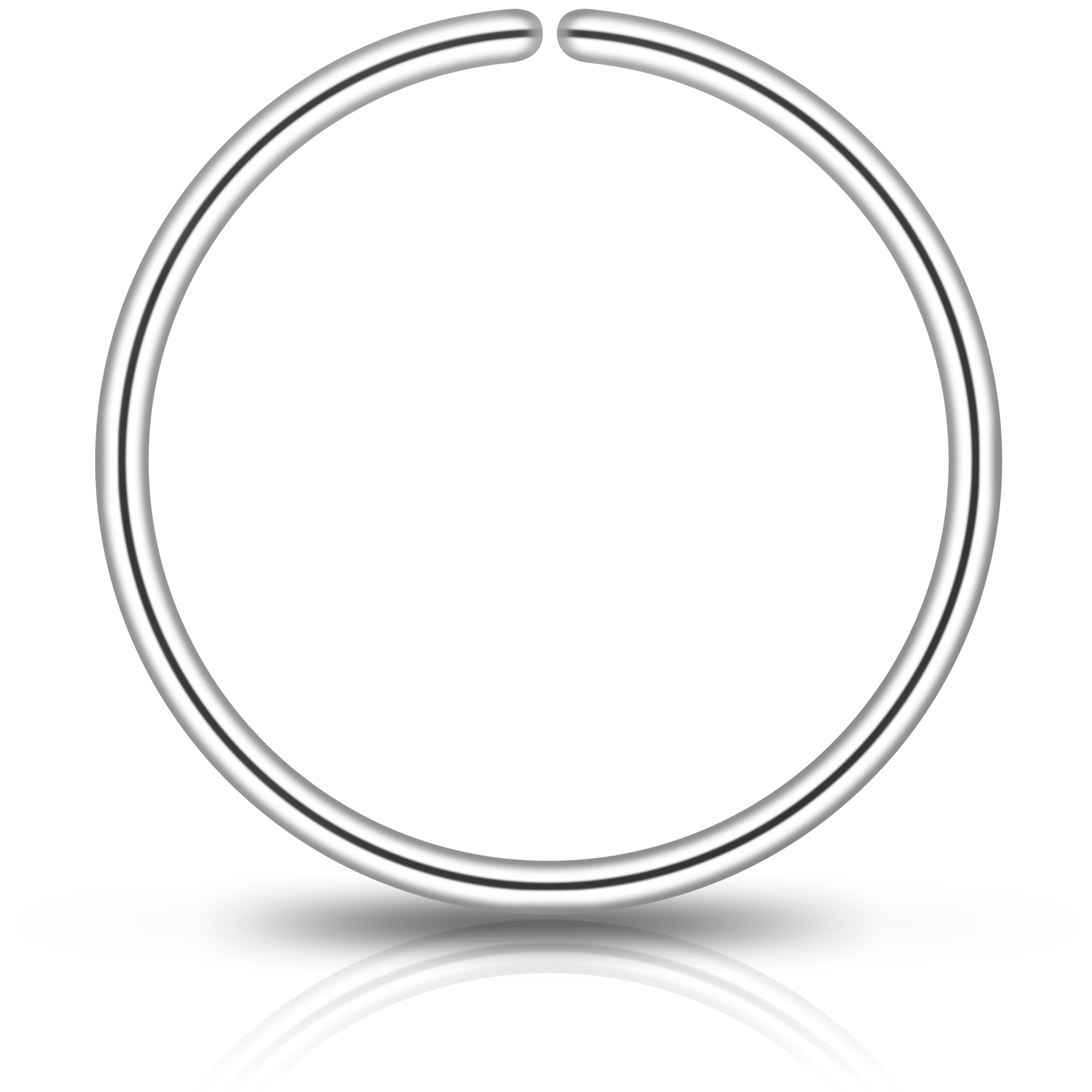 BodyCandy Single Hoop Nose 925 Sterling Silver Nose Hoop Ring — main product shot