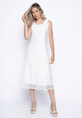 KADOU BOUTIQUE Picadilly Sleeveless Mesh Dress — main product shot