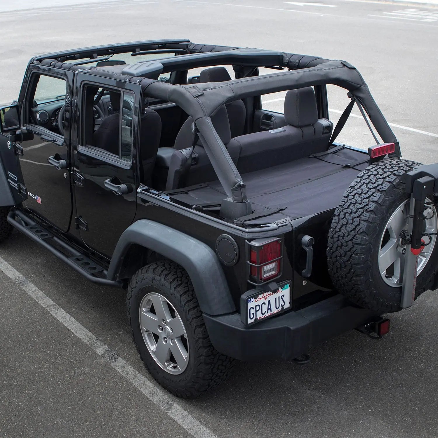 GPCA GPCA Jeep Wrangler JK 4DR Cargo Cover PRO Freedom Pack (2007-2018) — construction detail