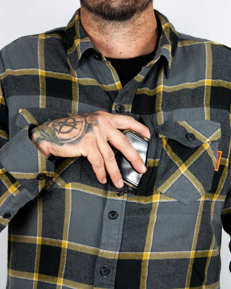 Off The Grid Surplus Destroyer Flannel — color detail