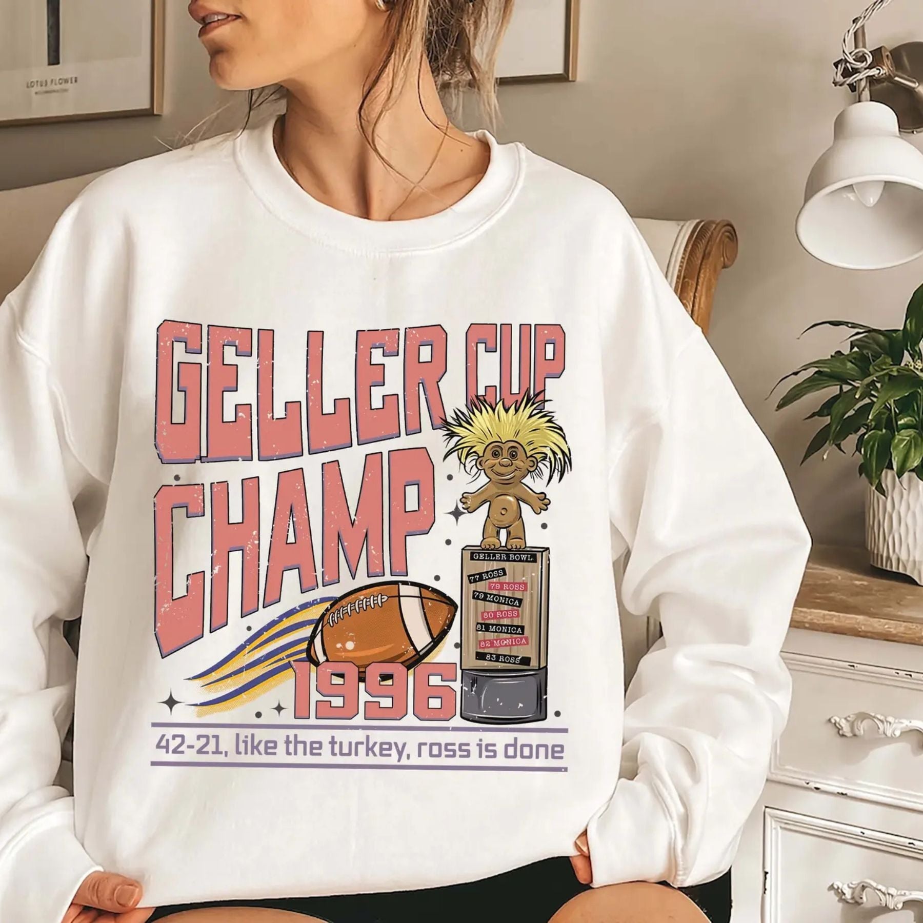 Pasimax Geller Bowl Friendsgiving Sweatshirt — main product shot