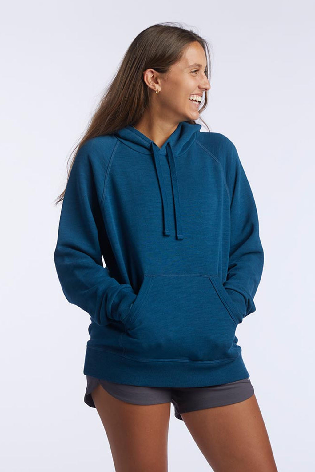 Goal Five Freasy Women's Relaxed Fit Hoodie — in-use photo