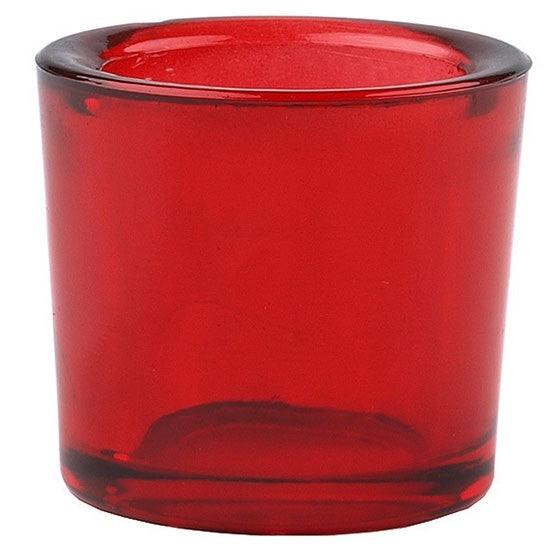 Bluecorn Candles Heavy Glass Votive Candle Holders - 50% Recycled Glass — in-use context