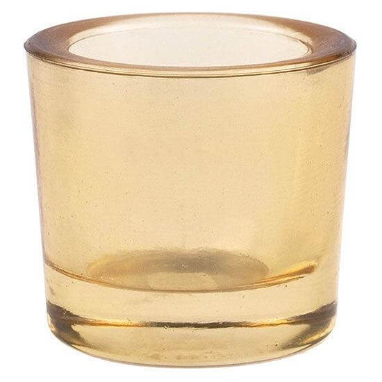 Bluecorn Candles Heavy Glass Votive Candle Holders - 50% Recycled Glass — detail and construction