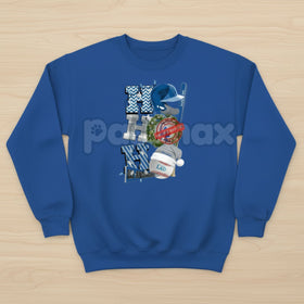 HO HO HO Sport Christmas Sweatshirt | Athletic Collegiate Style Holiday Crewneck | Festive Game Day Jumper