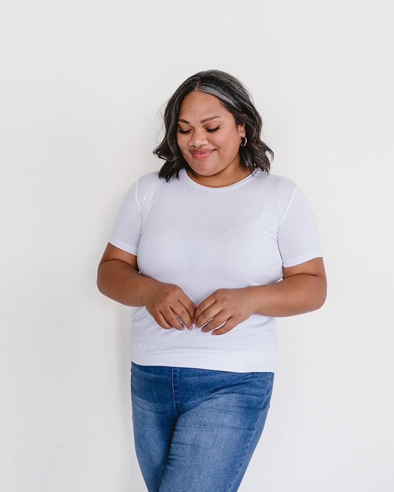 HALFTEE Layering Fashions Crew Neck Boyfriend Full-Length - Layering Top — main product shot