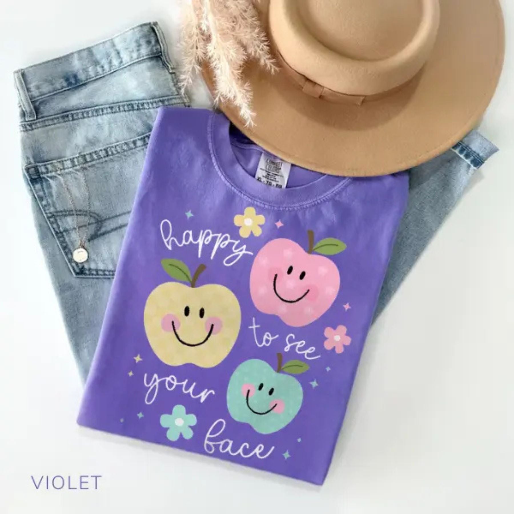 Pasimax 'Happy To See Your Face' Teacher Shirt — main product shot