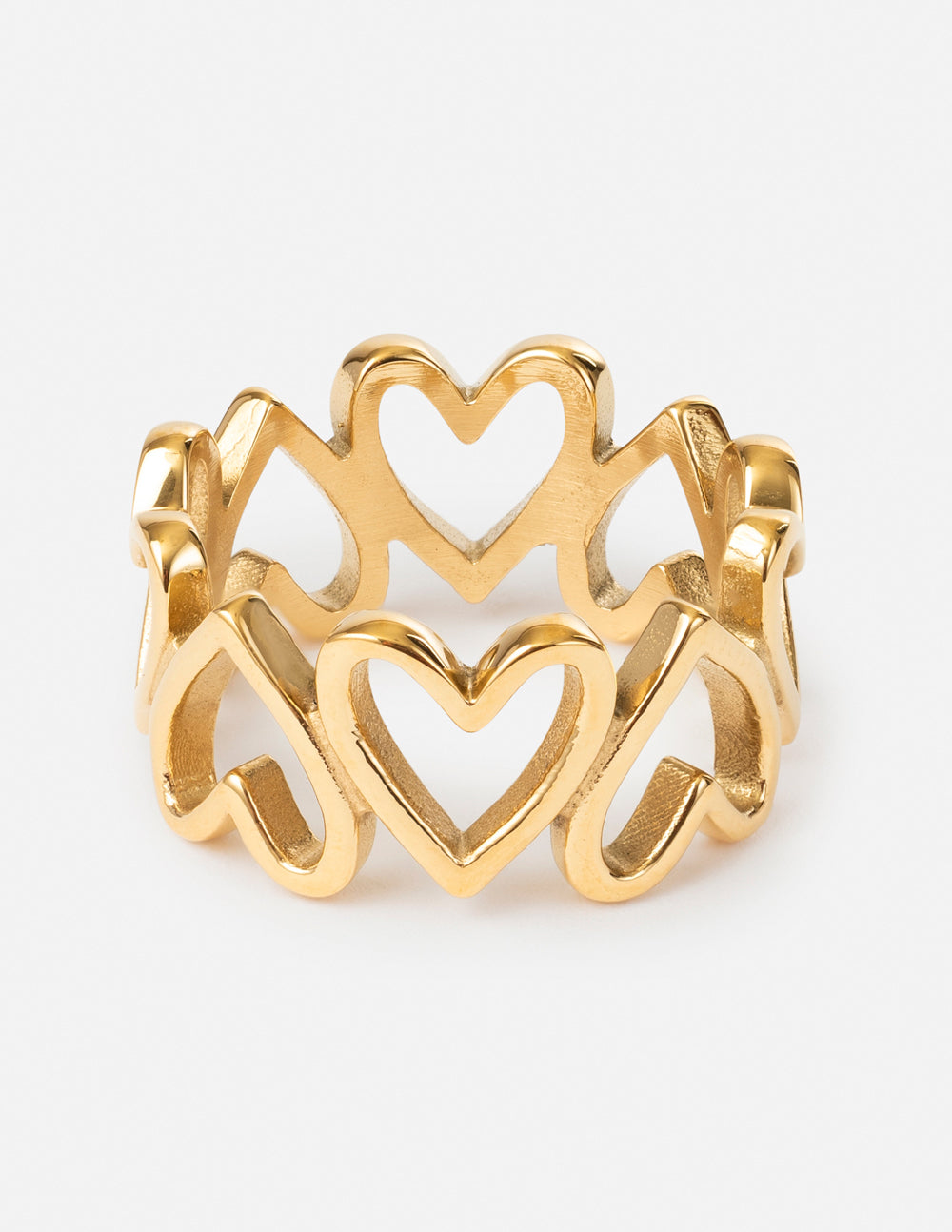 Elevated Faith Heart Chain Ring — main product shot