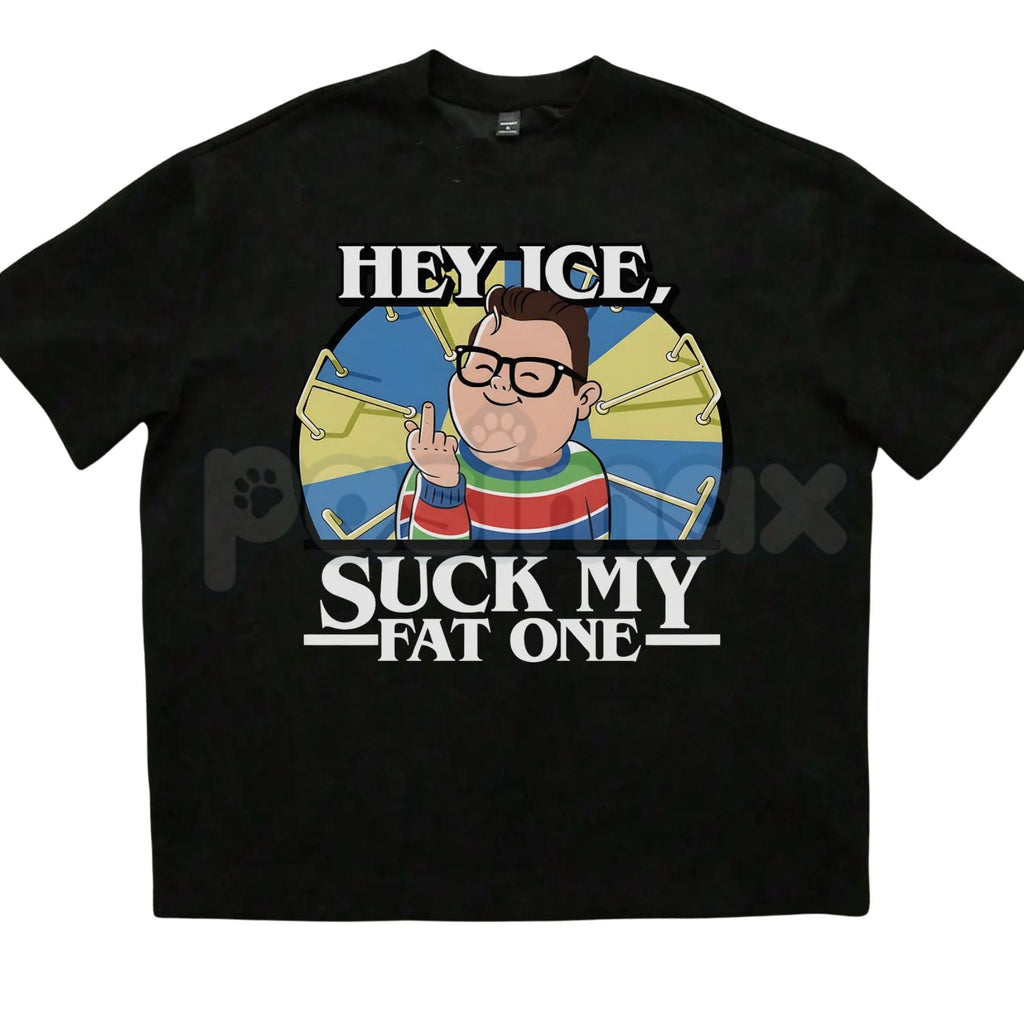 Pasimax "Hey Ice Such My Fat One" Funny Meme T-Shirt - Derek Viral Video Graphic Tee, Classic Internet Humor Shirt, Ironic Re