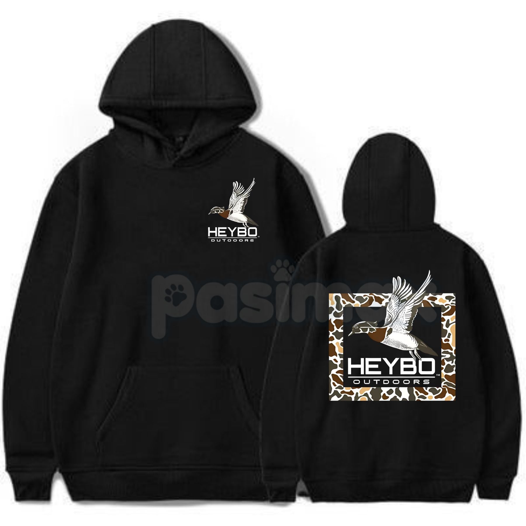 Pasimax Heybo Outdoors Hoodie – Classic Hunting & Fishing Apparel Pullover, Essential Active Lifestyle Gear, Unisex — main pr