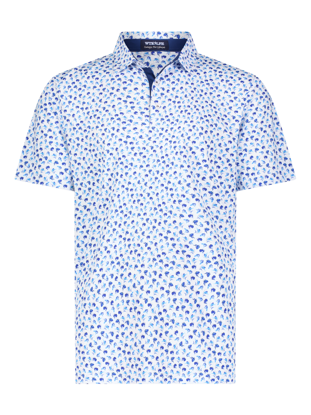White Water Life Hooked Up Performance Polo — main product shot