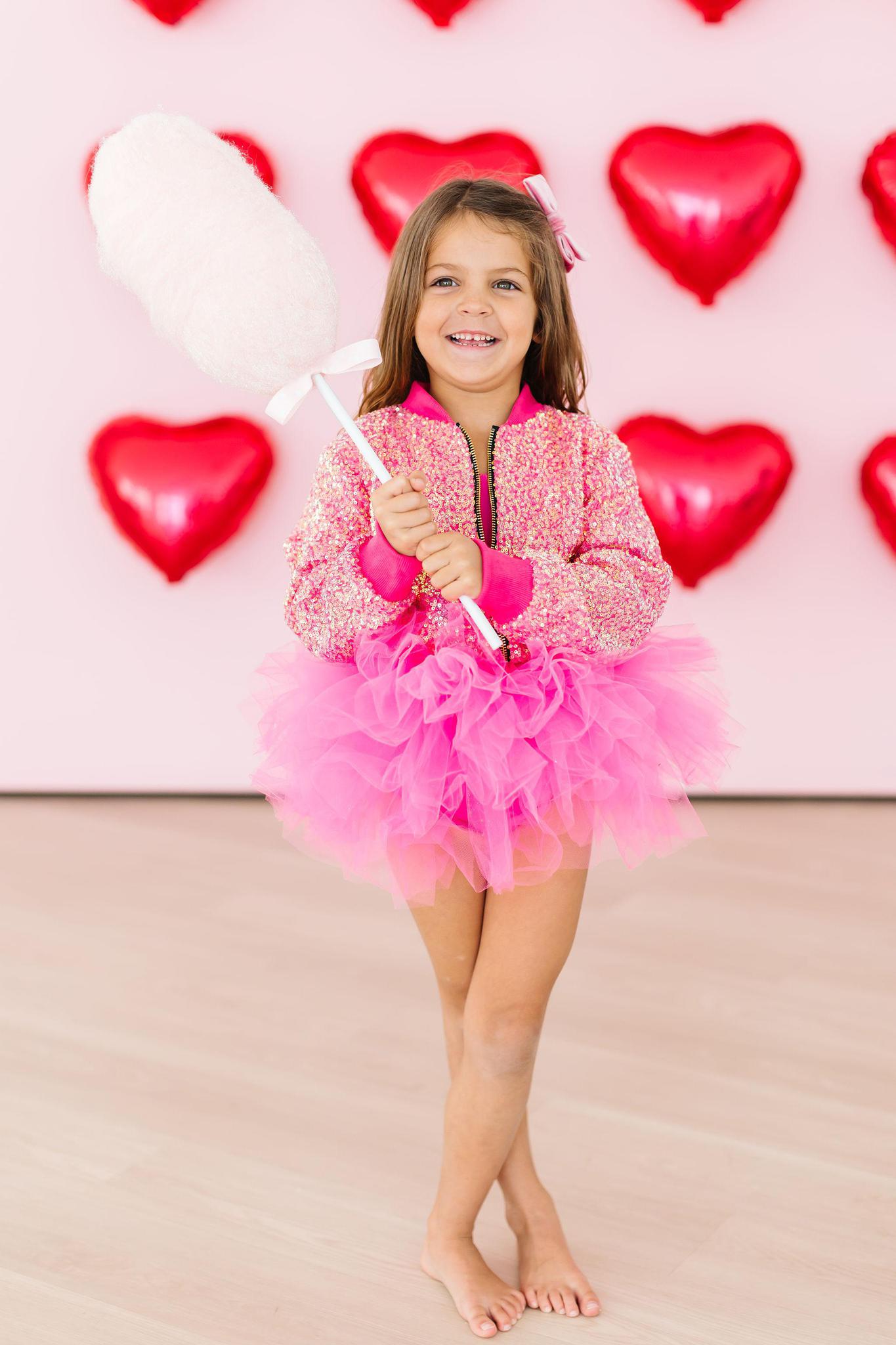 Mila & Rose ® Hot Pink Tank Tutu Leotard — lifestyle context