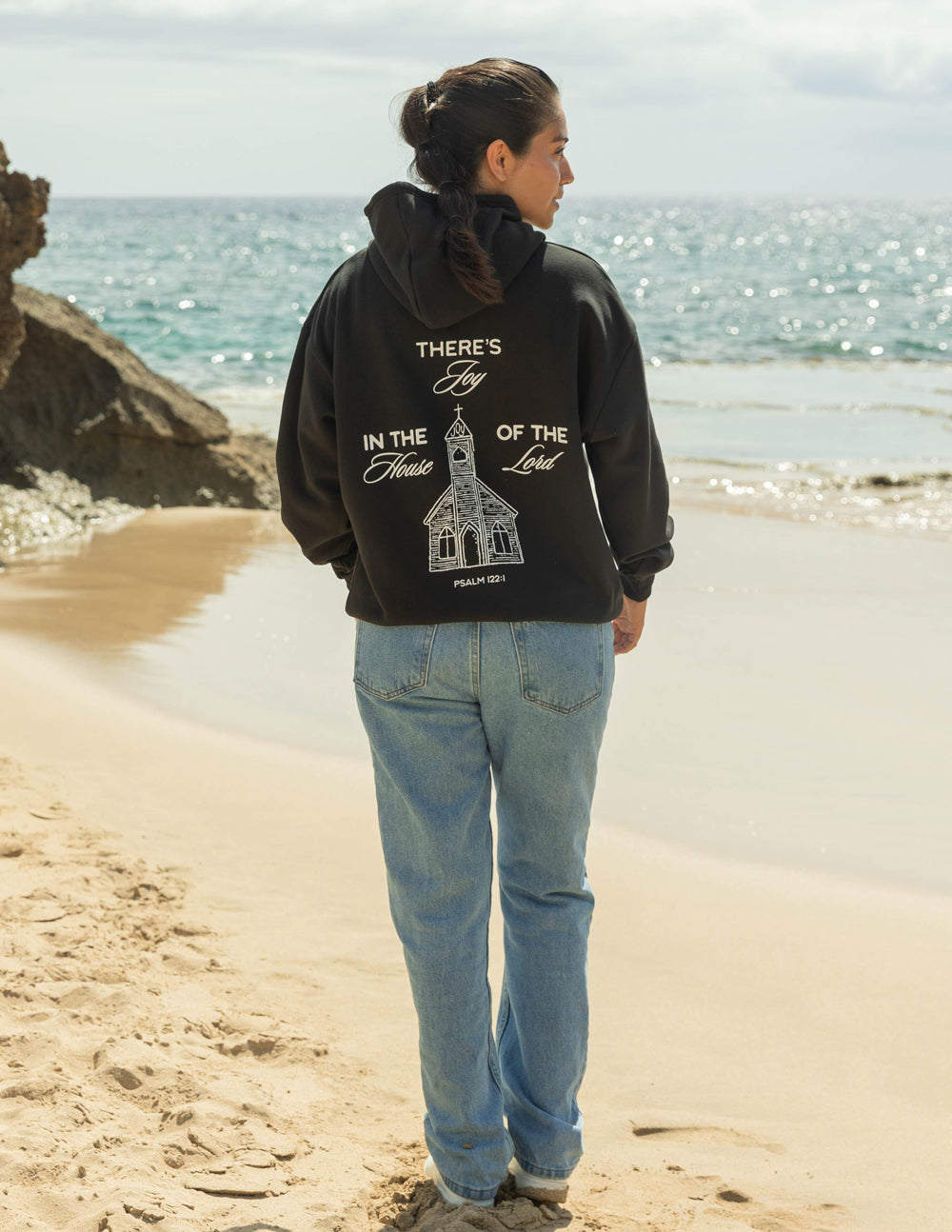 Elevated Faith House of the Lord Unisex Hoodie — back view