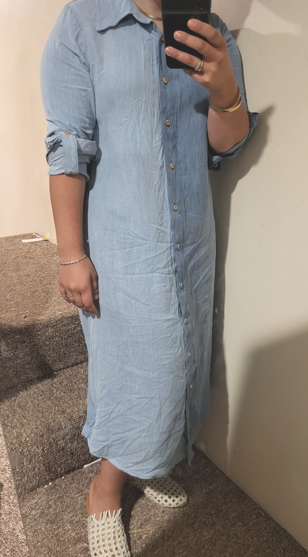 profile-nyc COMBO TENCEL DRESS — dress category context