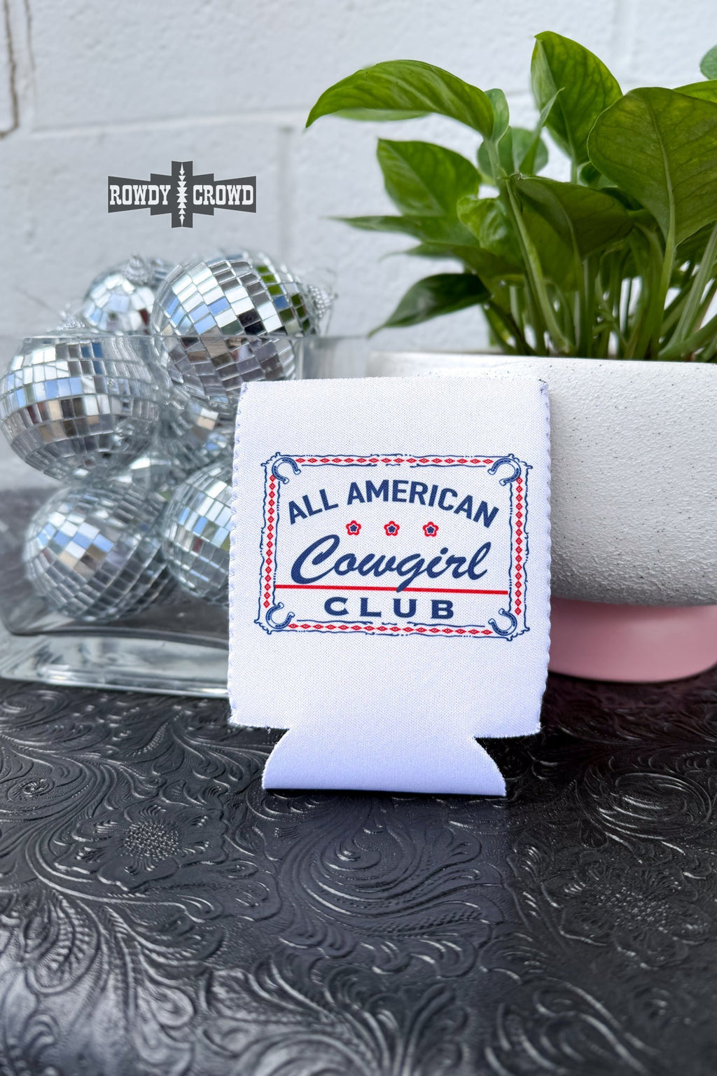 All American Cowgirl Club koozie