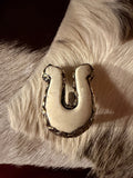 The Carved Bone Horseshoe Ring