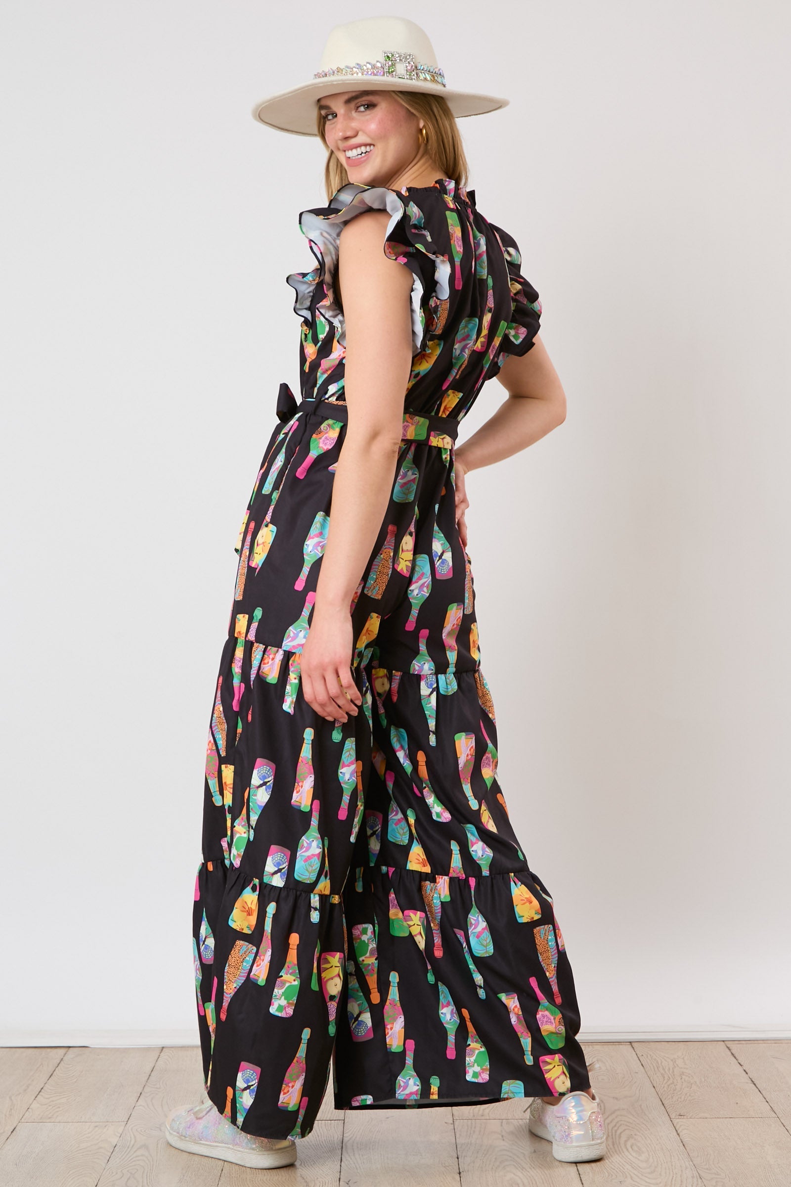 Black Champagne brunch jumpsuit
