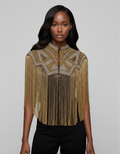 L'Jai Amor Golden Line Cape — main product shot