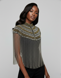 L'Jai Amor Metallic Horizon Cape — main product shot