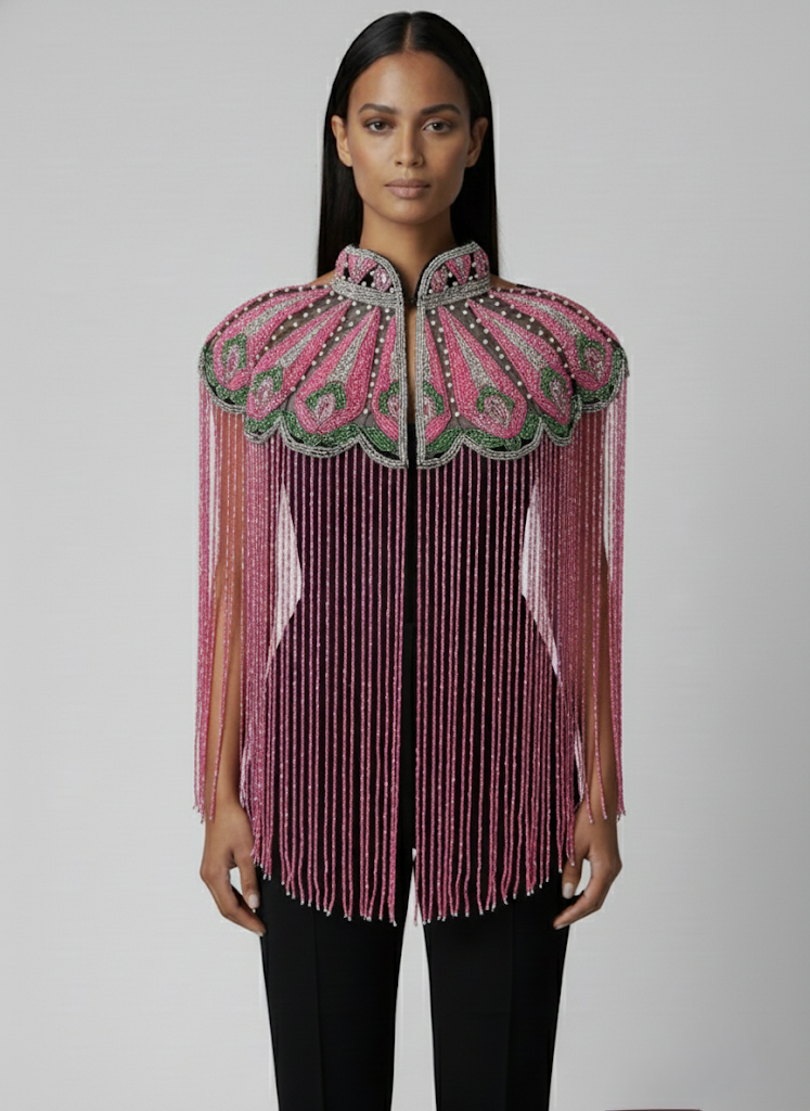 L'Jai Amor Ivy Rose Cape — main product shot