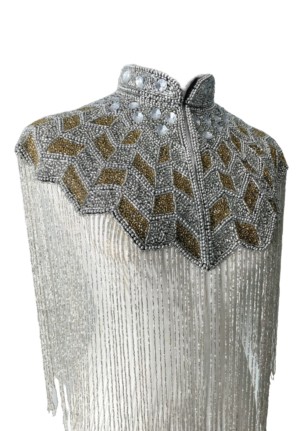 L'Jai Amor Gilded Halo Cape — detail close-up