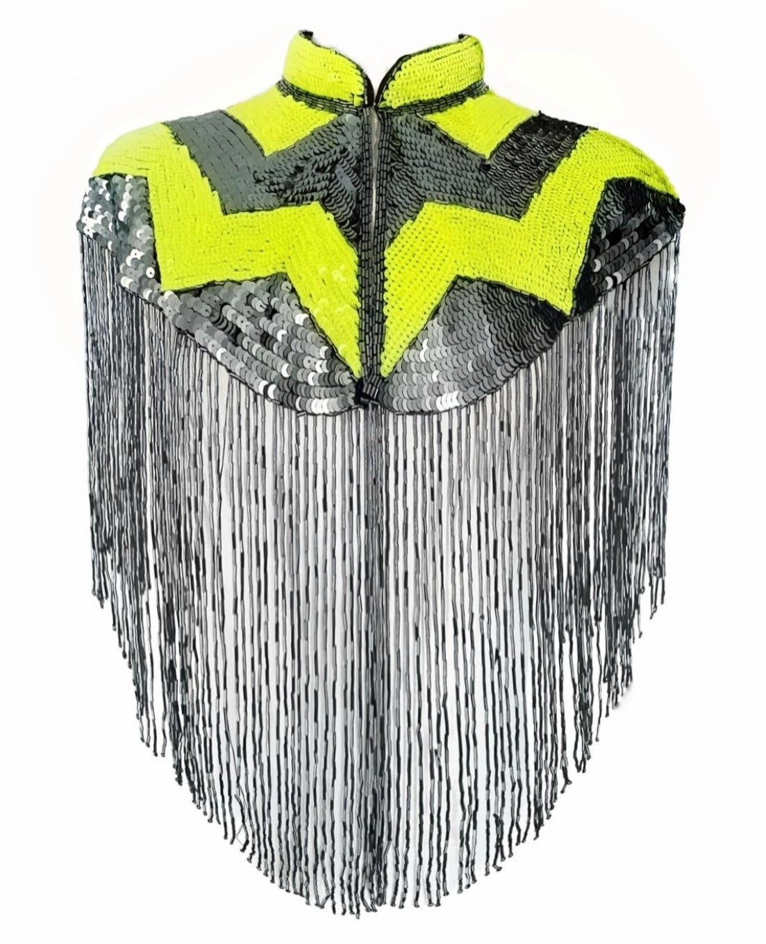 L'Jai Amor Pulse Sequin Cape — lifestyle context