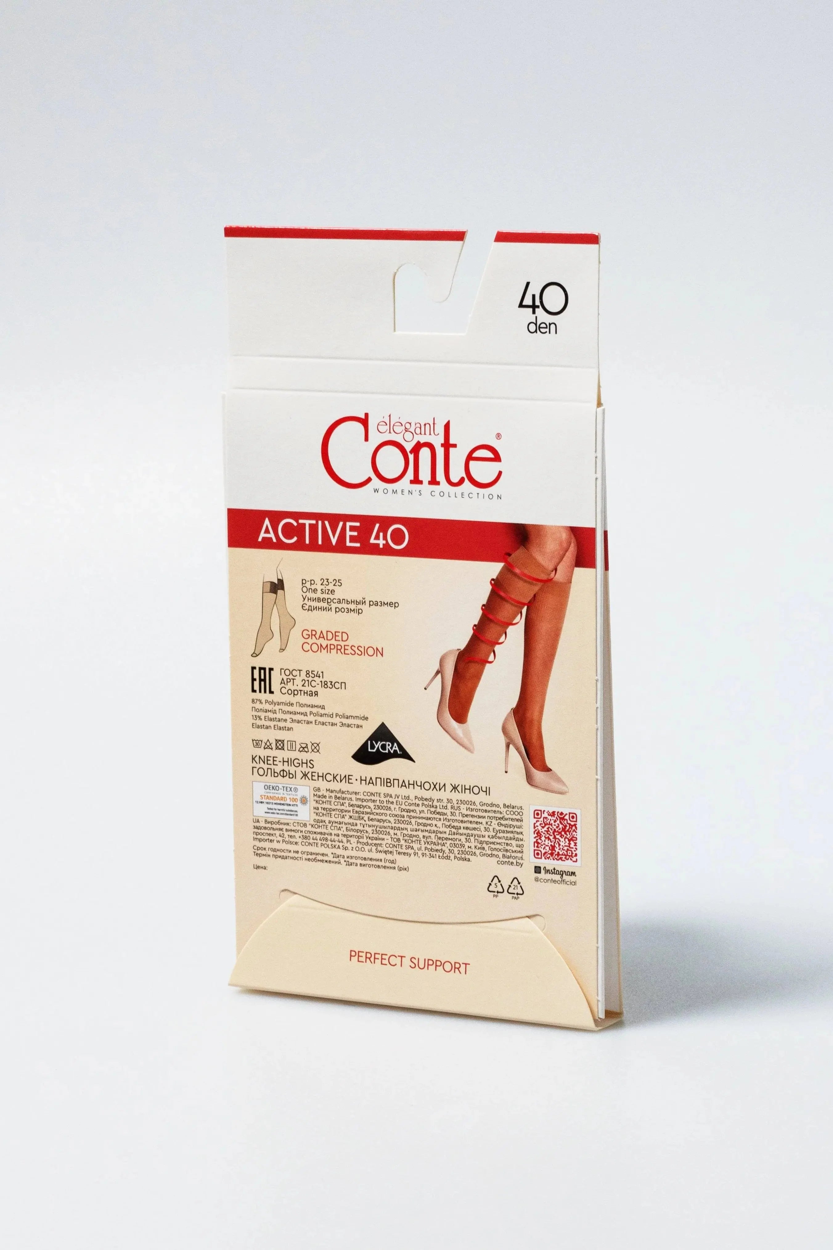 TheRanok.com Knee Highs Conte Active 40 Den (1 pair) — alternative angle