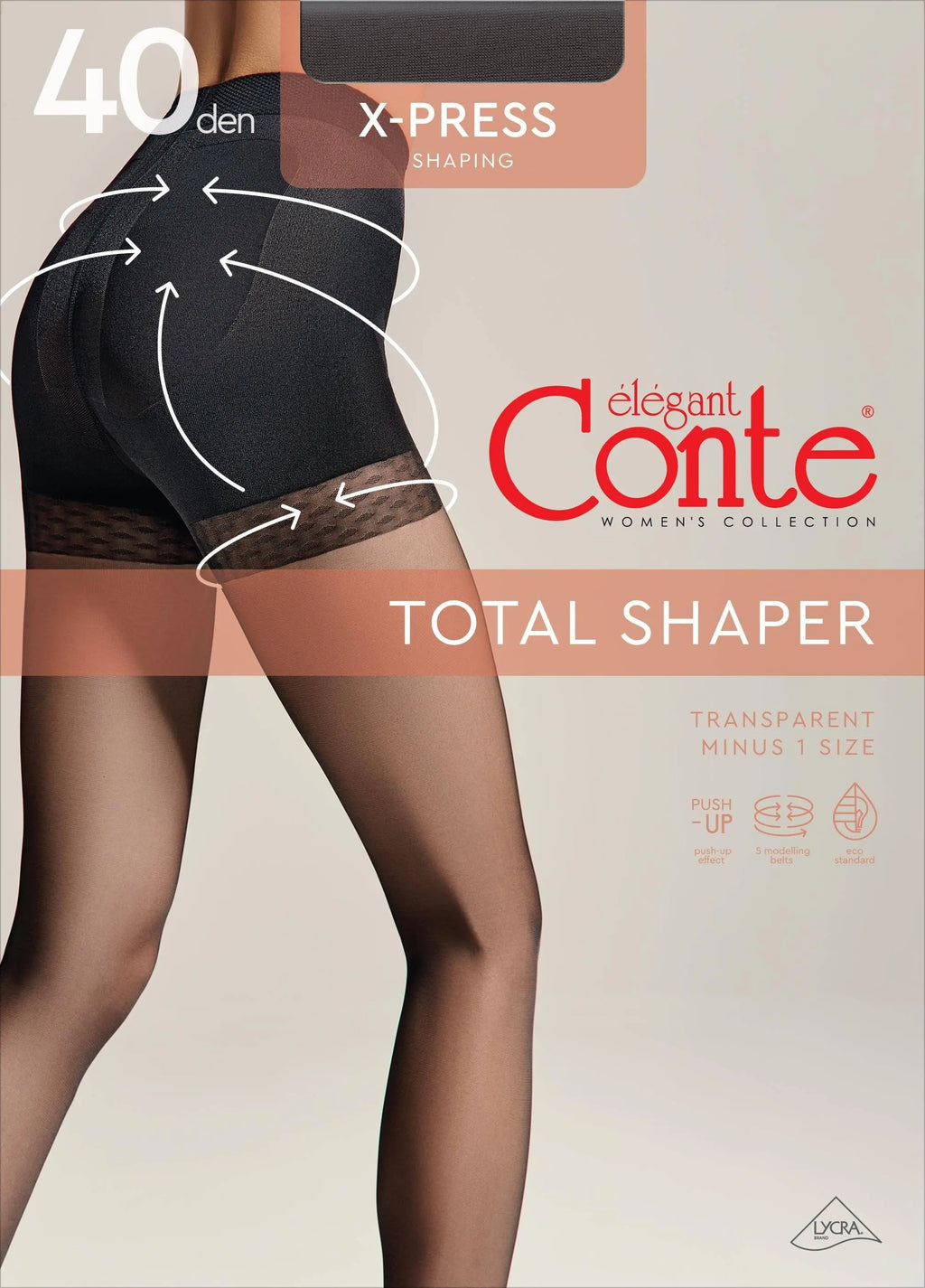 TheRanok.com Tights Conte X-Press 40 Den - Body Shaping — side view