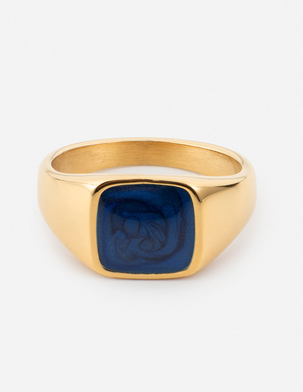 Elevated Faith Indigo Signet Ring — main product shot
