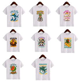 Italian Meme Character T-Shirt for Kids - Funny Toddler Boy or Girl Tee, Hand-Drawn Apparel