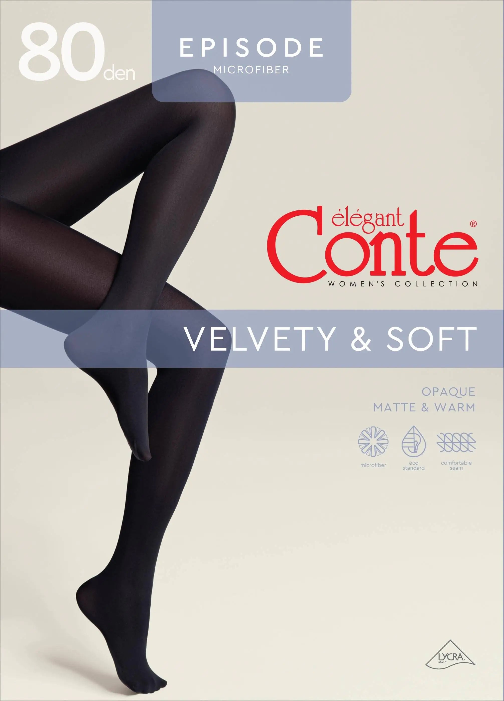 TheRanok.com Tights Conte Episode 80 Den - Microfibra Matte Opaque — feature highlight