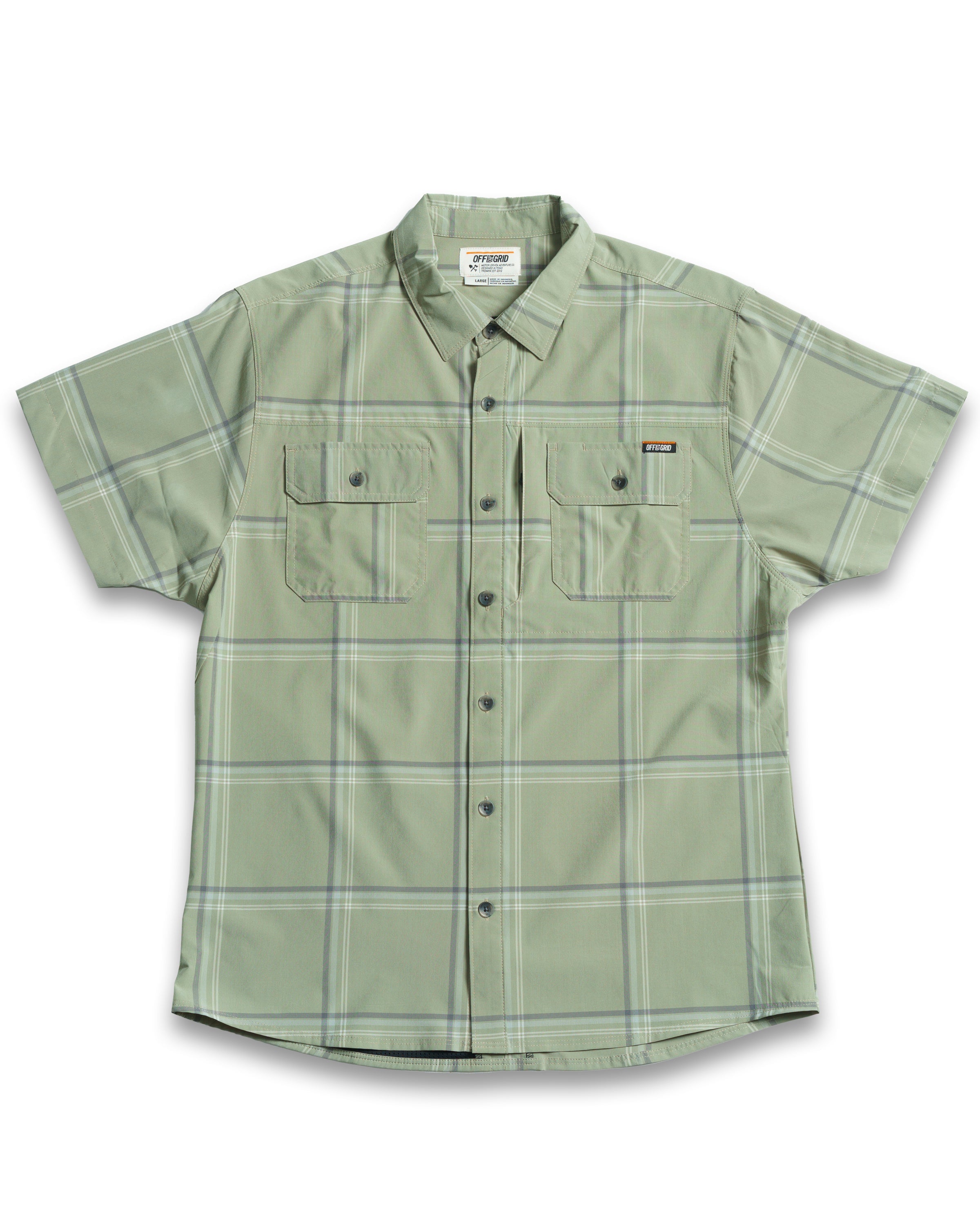 Off The Grid Surplus Jack Knife SS Shirt - Sage Green — main product shot