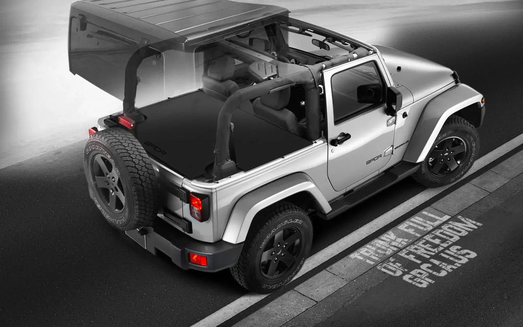 GPCA Jeep Wrangler Cargo Freedom Pack JK 2DR (2007-2018) — lifestyle context