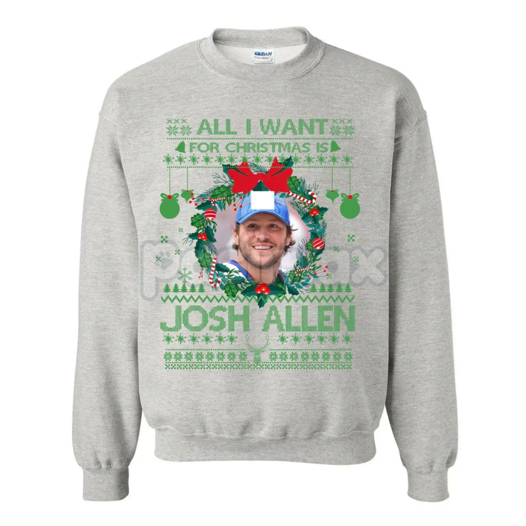 Pasimax Josh Allen #17 Bills Mafia Football Sweatshirt | Buffalo QB Fan Gear | Game Day Apparel — main product shot