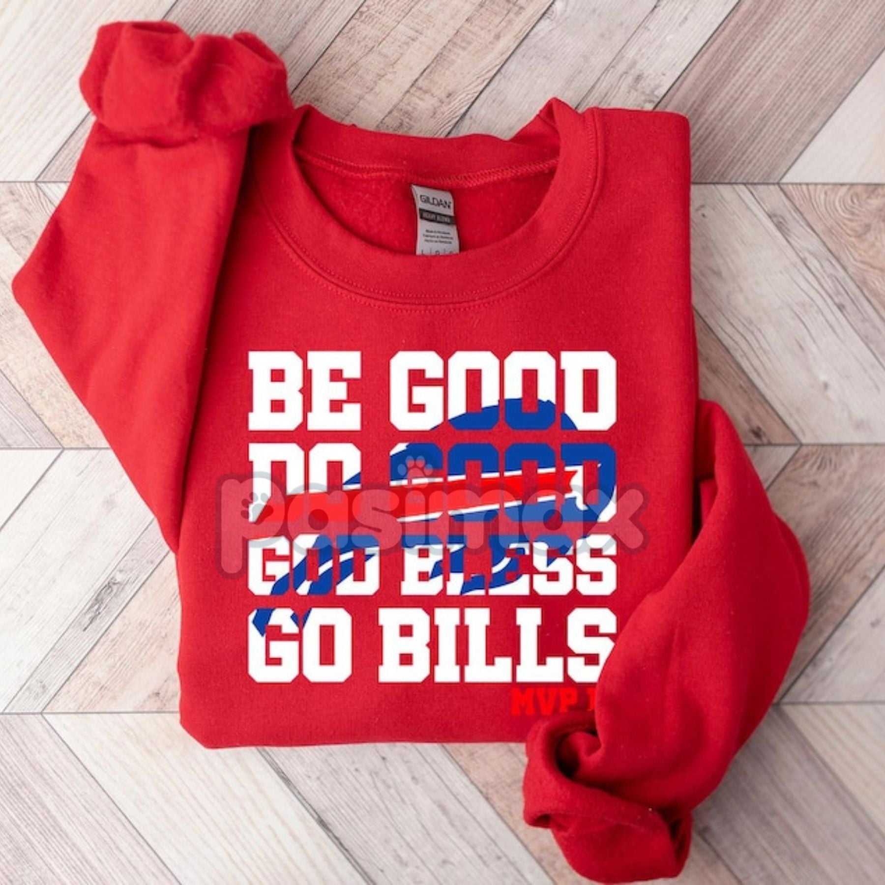 Pasimax Josh Allen MVP 17 Sweatshirt – Buffalo Bills Fan Apparel — main product shot