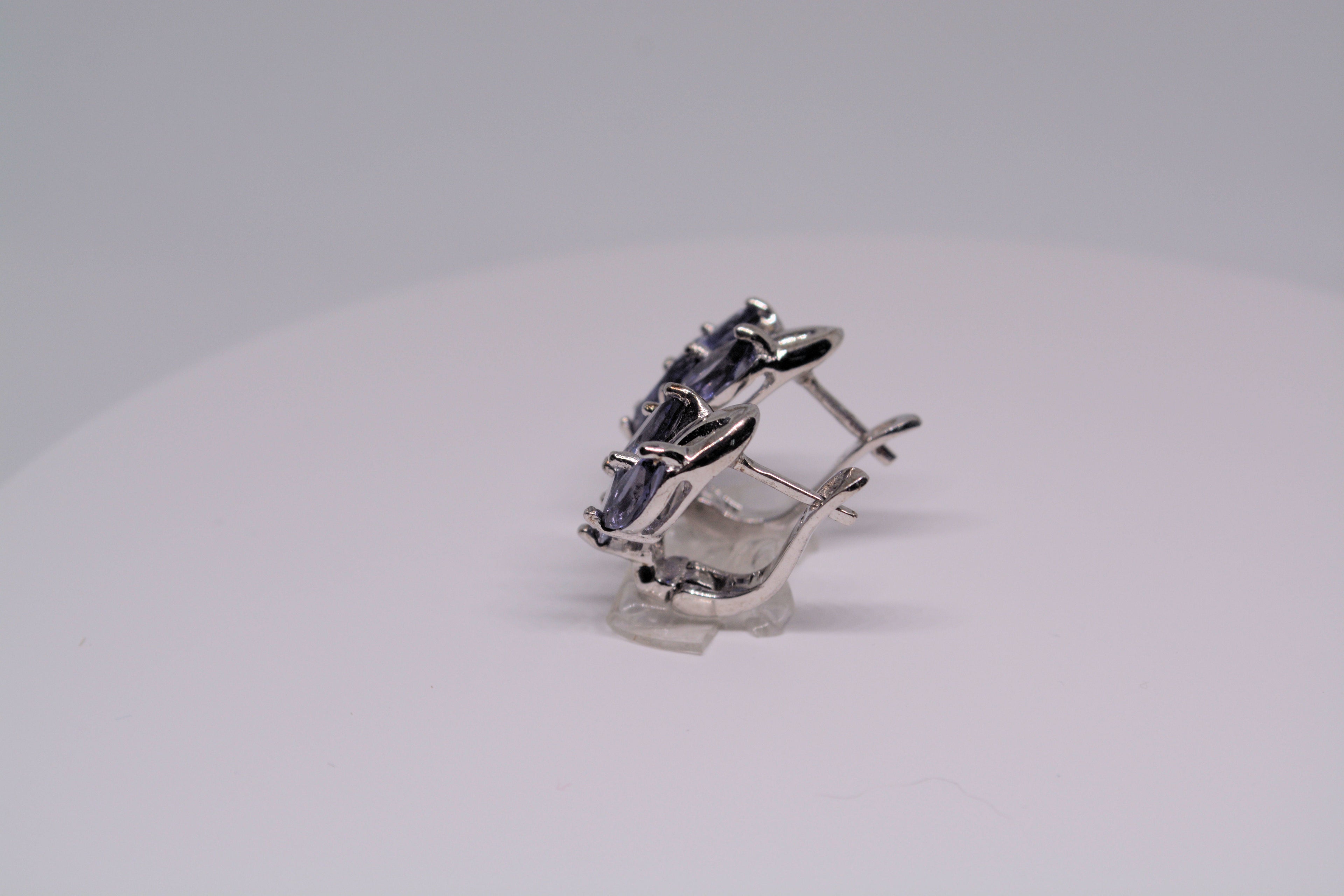 Just Neat Stuff Just Neat Stuff Iolite Earrings — side view